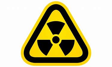 radon warning image in yellow